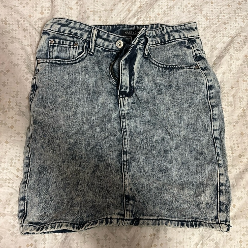 NASTY GAL size S denim skirt